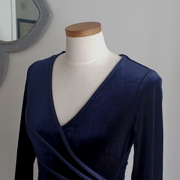 Connected Apparel Womens Dark Blue Dress 10P - Picture 2 of 6